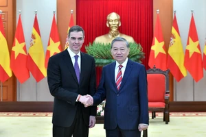 Tổng Bí thư Tô Lâm tiếp Thủ tướng Vương quốc Tây Ban Nha Pedro Sanchez.