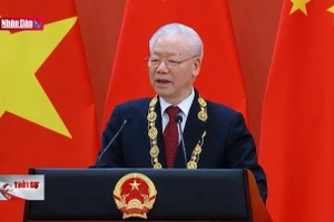 Trao Huân chương Hữu nghị tặng Tổng Bí thư Nguyễn Phú Trọng