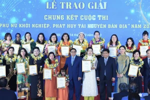 Lễ trao giải Chung kết toàn quốc cuộc thi “Phụ nữ khởi nghiệp, phát huy tài nguyên bản địa” năm 2023. 