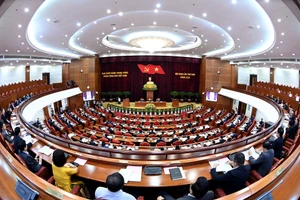 Quang cảnh Phiên khai mạc Hội nghị Trung ương lần thứ chín, khóa XIII. (ẢNH: ĐĂNG KHOA)
