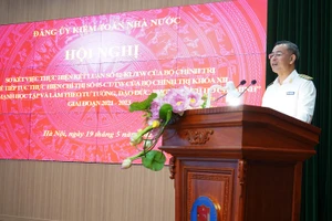 Tổng Kiểm toán Nhà nước Ngô Văn Tuấn phát biểu tại hội nghị 