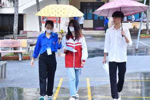 Thí sinh tham dự kỳ thi tốt nghiệp THPT năm 2023 tại Hà Giang. (Ảnh Mỹ Hà)