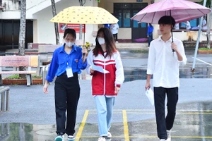 Thí sinh tham dự kỳ thi tốt nghiệp THPT năm 2023 tại Hà Giang. (Ảnh Mỹ Hà)