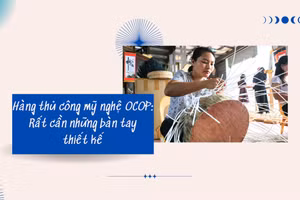 Hàng thủ công mỹ nghệ OCOP Việt Nam: Rất cần những bàn tay thiết kế
