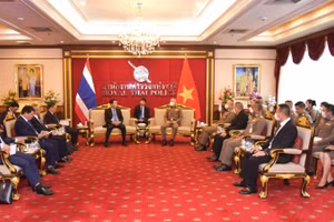 Buổi làm việc giữa đoàn công tác Bộ Công an Việt Nam và Cảnh sát Hoàng gia Thái Lan.