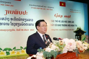 Chủ tịch Quốc hội Vương Đình Huệ phát biểu. (Ảnh: Doãn Tấn/TTXVN)