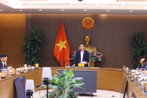 Quang cảnh cuộc làm việc. (Ảnh: VGP)