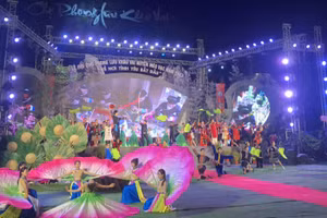 Khai mạc Lễ hội chợ phong lưu Khâu Vai năm 2023. (Ảnh: Thế Học)