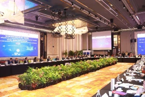 Tọa đàm doanh nghiệp Việt Nam-Singapore. (Ảnh: Thống Nhất/TTXVN)