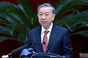 Tổng Bí thư, Chủ tịch nước Tô Lâm phát biểu khai mạc hội nghị. (Ảnh: ĐĂNG KHOA) 