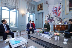 Thủ tướng Phạm Minh Chính hội kiến Hoàng hậu Maxima. (Ảnh: NHẬT BẮC)