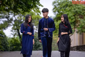 Trang phục dân tộc Ngái. (Ảnh: Thành Đạt/Báo Nhân Dân)