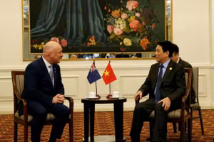 Chủ tịch nước Lương Cường gặp Thủ tướng New Zealand Christopher Luxon chiều 15/11 (giờ địa phương).