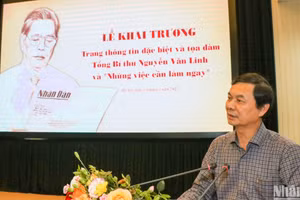 Đồng chí Ngô Minh Tuấn, Tổng Biên tập Tạp chí Xây dựng Đảng. (Ảnh: NHẬT QUANG)