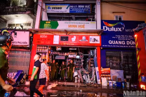 Hiện trường vụ cháy.