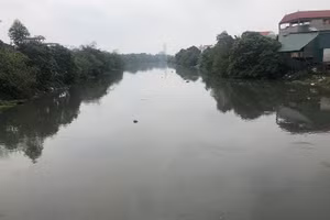 Hệ thống thủy lợi Bắc Hưng Hải chảy qua địa bàn xã Nghĩa Trụ, tỉnh Hưng Yên. (Ảnh: nhandan.vn) 