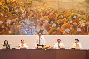 Chủ tịch Quốc hội Trần Thanh Mẫn chủ trì gặp mặt lãnh đạo các cơ quan báo chí nhân kỳ họp thứ 7, Quốc hội khóa XV.