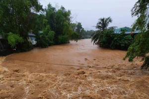 Mưa lũ tại huyện Đà Bắc, Hòa Bình.