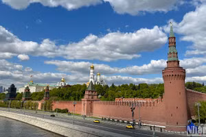 Khuôn viên Điện Kremlin tại thủ đô Moskva. (Ảnh: XUÂN HƯNG)