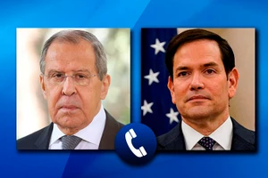 Bộ trưởng Ngoại giao Liên bang Nga Sergei Lavrov (trái) và người đồng cấp Mỹ Marco Rubio điện đàm. (Ảnh: Bộ Ngoại giao Nga)