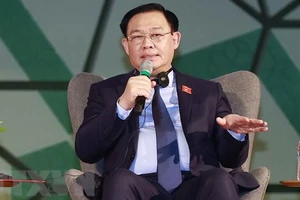 Chủ tịch Quốc hội Vương Đình Huệ phát biểu. (Ảnh: Doãn Tấn/TTXVN)