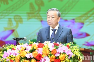 Tổng Bí thư, Chủ tịch nước Tô Lâm phát biểu tại Lễ kỷ niệm. (Ảnh: ĐĂNG KHOA)