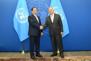 Thủ tướng Phạm Minh Chính và Tổng Thư ký Liên hợp quốc Antonio Guterres.