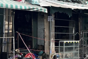 Hiện trường vụ cháy.