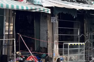 Hiện trường vụ cháy.