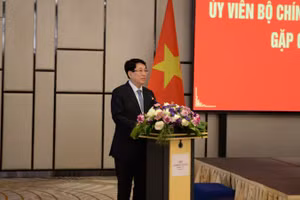 Chủ tịch nước Lương Cường phát biểu tại cuộc gặp.