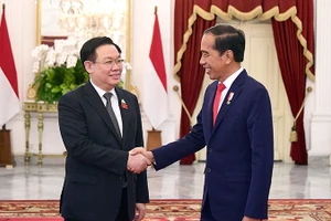 [Ảnh] Chủ tịch Quốc hội tiếp xúc song phương tại Indonesia