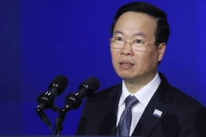 Chủ tịch nước Võ Văn Thưởng phát biểu. (Ảnh: Báo Quân đội nhân dân)