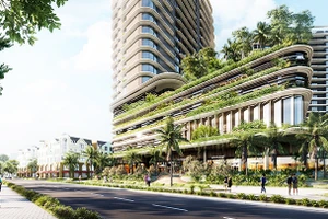 Không gian cảnh quan của tổ hợp khách sạn cũng được chú trọng với hình thái kiến trúc xanh, mang đậm bản sắc văn hóa miệt vườn miền Tây Nam Bộ.