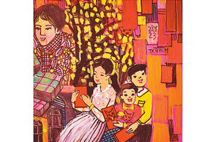 Tết về xóm chợ