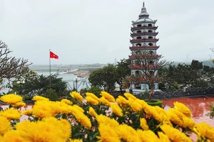 Đền tưởng niệm Liệt sĩ Trường Sơn bến phà Long Đại.