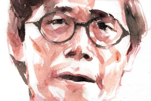 Ký họa chân dung nhà thơ Bế Kiến Quốc của họa sĩ Đỗ Hoàng Tường.