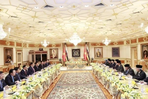 [Ảnh] Thủ tướng Phạm Minh Chính hội đàm với Quốc vương Brunei