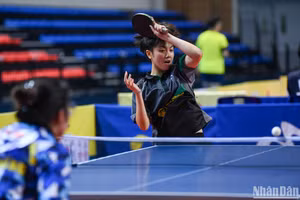 [Ảnh] Những trận đầu tiên tại Giải vô địch bóng bàn quốc gia Báo Nhân Dân lần thứ 41