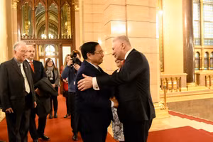 Thủ tướng Chính phủ Phạm Minh Chính gặp Phó Chủ tịch Quốc hội Hungary Jakab István.