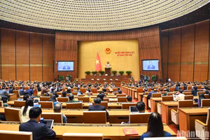 Quang cảnh phiên bế mạc Kỳ họp thứ 6, Quốc hội khóa XV sáng 29/11. (Ảnh: DUY LINH)