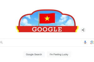 Google thay ảnh đại diện chào mừng Quốc khánh Việt Nam. (Ảnh chụp màn hình)
