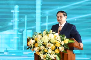 Thủ tướng Phạm Minh Chính phát biểu ý kiến tại Lễ kỷ niệm. (Ảnh: Trần Hải)