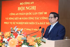 Thủ tướng Phạm Minh Chính phát biểu ý kiến tại Hội nghị. (Ảnh: TRẦN HẢI)