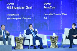 Thủ tướng Chính phủ Phạm Minh Chính phát biểu ý kiến tại Phiên thảo luận. (Ảnh: THANH GIANG)