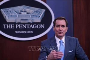 Phát ngôn viên Bộ Quốc phòng Mỹ John Kirby. (Ảnh: AFP/TTXVN)