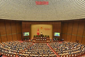 Quang cảnh phiên bế mạc Kỳ họp thứ tư, Quốc hội khóa XV. (Ảnh: ĐĂNG KHOA)