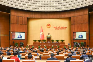 Toàn cảnh phiên bế mạc Kỳ họp thứ 8, Quốc hội khóa XV. (Ảnh: DUY LINH) 