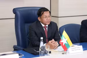 Chủ tịch Hội đồng Điều hành Nhà nước Myanmar, Thống tướng Min Aung Hlaing. (Ảnh minh họa: Reuters)