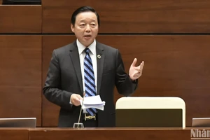 Phó Thủ tướng Chính phủ Trần Hồng Hà phát biểu tại phiên chất vấn. (Ảnh: ĐĂNG KHOA) 