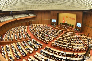 Toàn cảnh phiên bế mạc kỳ họp. (Ảnh: ĐĂNG KHOA)